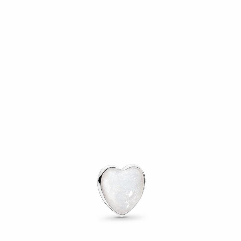 Pandora Pearlescent Heart Petite Locket Charm - Sterling Silver/Enamel - Canada | NB7707ID